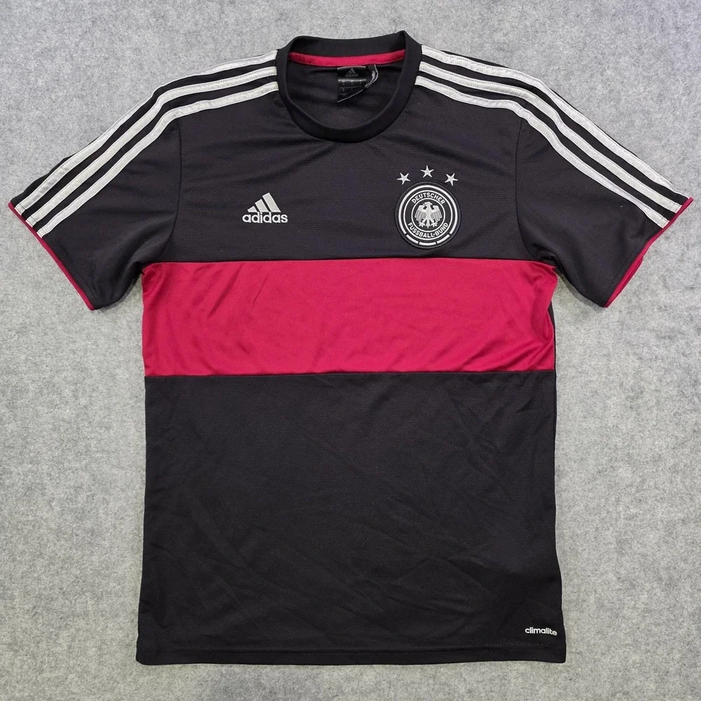 Germany Jersey‎ Mens Small Black Soccer Adidas Climalite DFB G74525 Away 2014